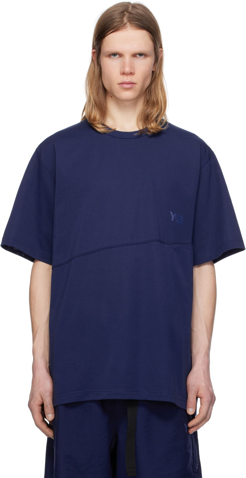 T-shirt Y-3 Y-3 U Vent T-Shirt Mörkblå | JM3240