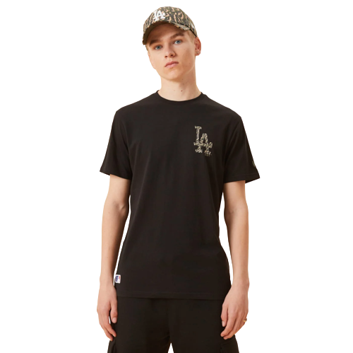 T-shirt New Era LA Dodgers Logo Infill Black T-Shirt Svart | 12893124, 0