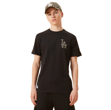T-shirt New Era LA Dodgers Logo Infill Black T-Shirt Svart | 12893124, 0