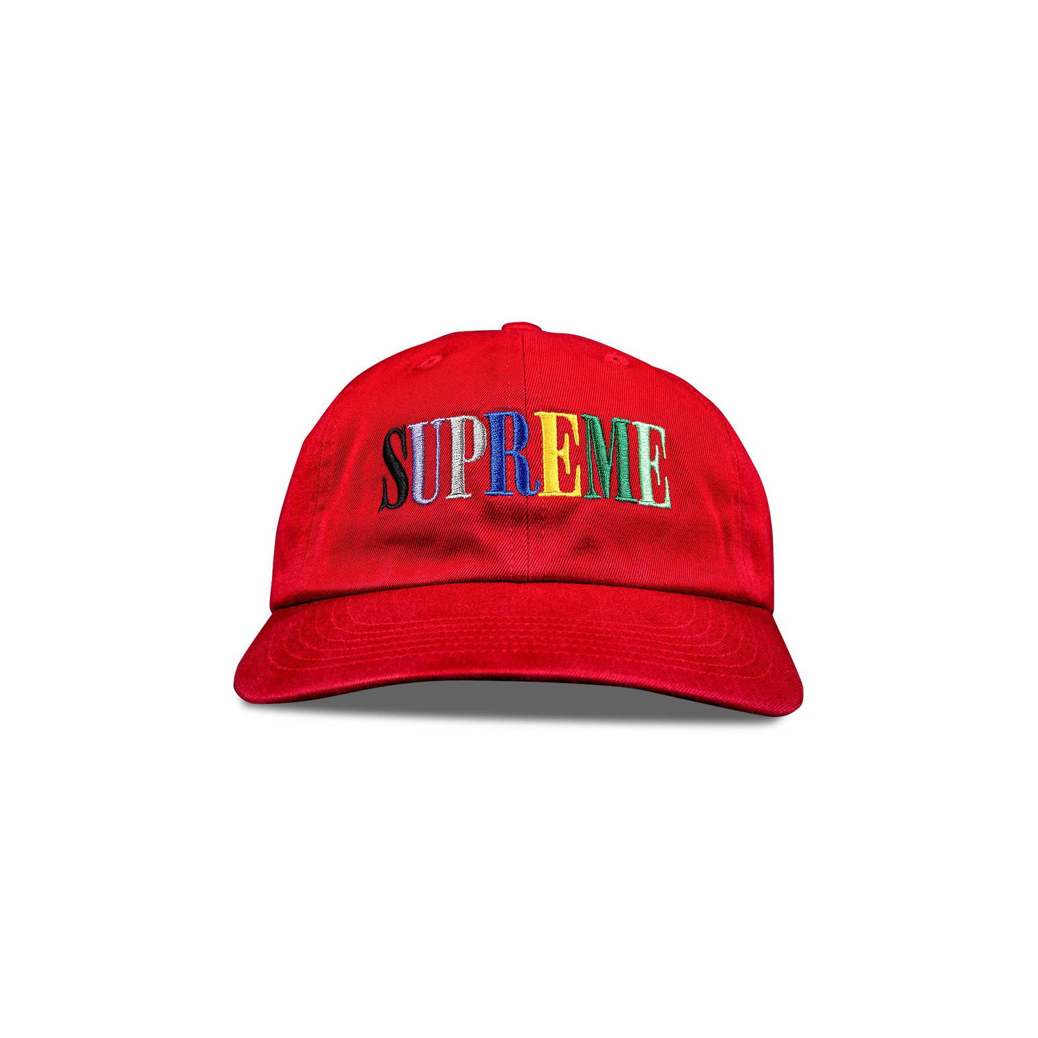 Keps Supreme Multi Color Logo 6-Panel Röd | FW20H65 RED, 1