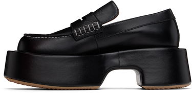 Kläder JW Anderson JW Anderson Leather Platform Loafers Svart | FW0169-LA0020, 2
