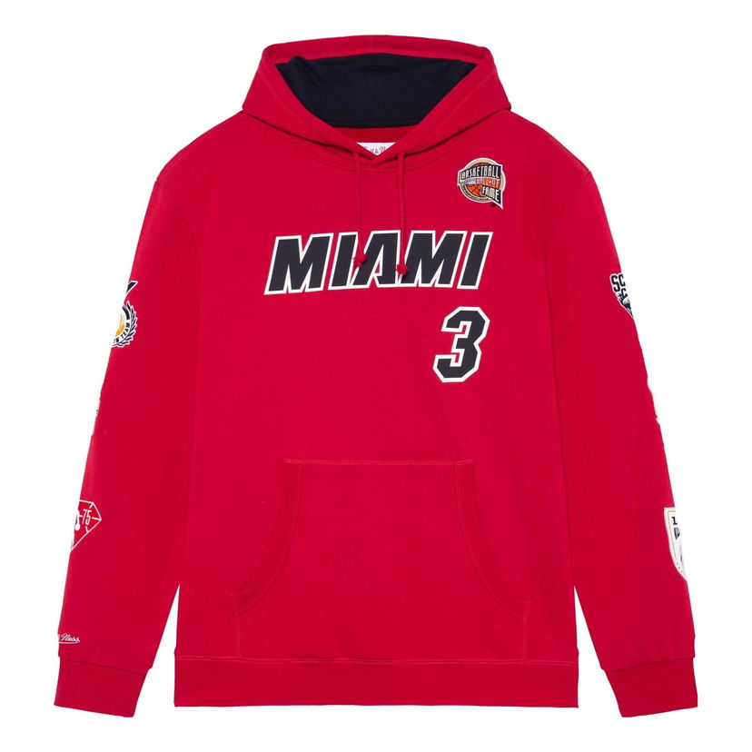 Sweatshirt Mitchell & Ness Mitchell & Ness NBA Miami Heat Dwyane Wade Fleece Hoodie Röd | FPHD6861-MHEYYDWASCAR