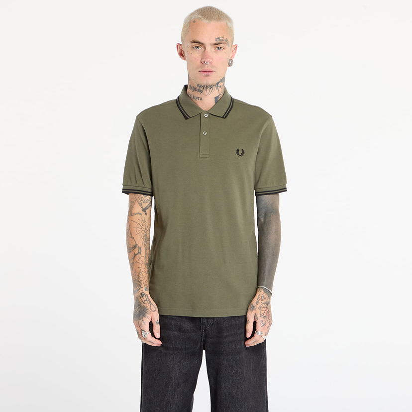 Polotröja Fred Perry Twin Tipped Polo Shirt Grön | M3600 Z50