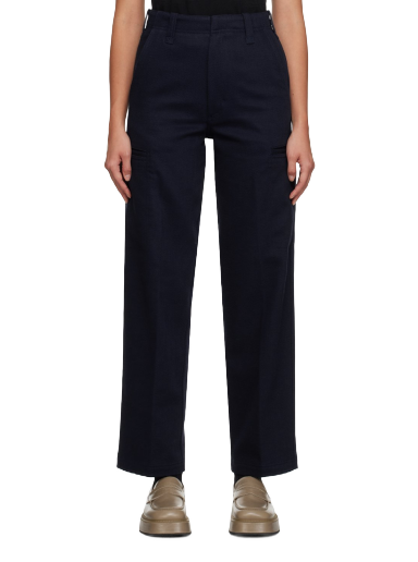 Byxor AMI Wide Leg Trousers Mörkblå | FTR300.CO0011