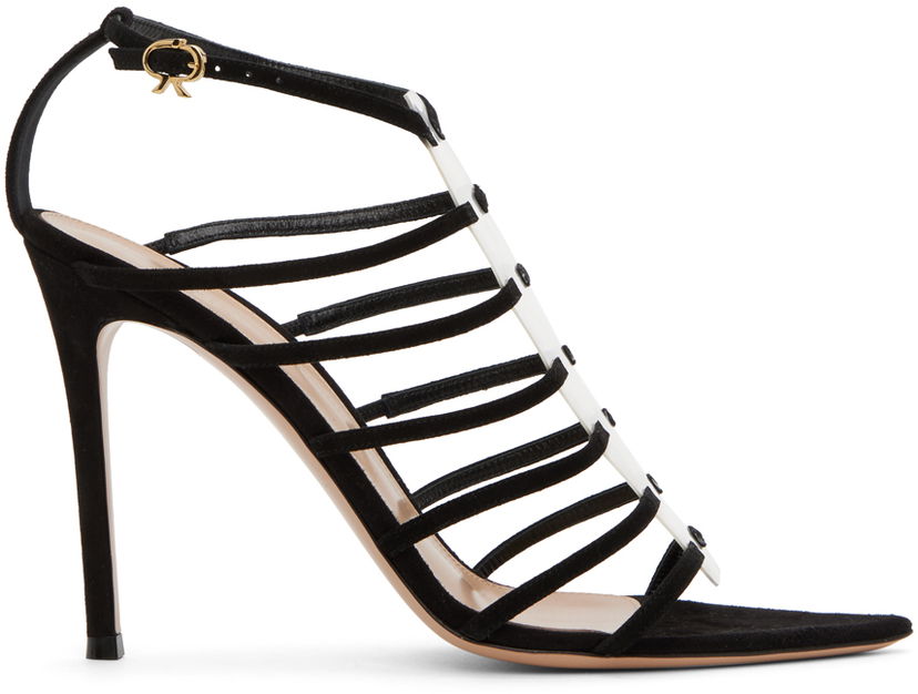 Skovård Gianvito Rossi Gianvito Rossi Suede Heeled Sandals Svart | G61672.15RIC.CGS
