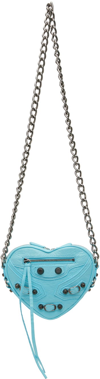 Axelväska Balenciaga 'Le Cagole' Heart Mini Bag Blå | 722781 1VG9Y, 0