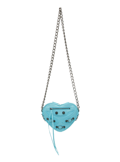 Axelväska Balenciaga 'Le Cagole' Heart Mini Bag Blå | 722781 1VG9Y