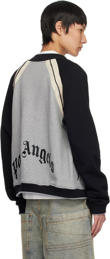 Bomberjacka Palm Angels Palm Angels Varsity Bomber Jacket Grå | PMEK010S25FAB0010810, 2