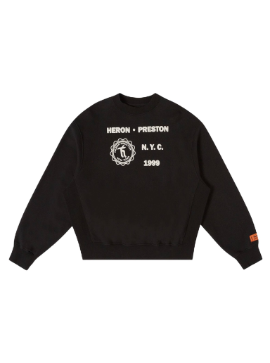 Sweatshirt HERON PRESTON Medieval Heron Crew Svart | HMBA020F22JER0051001