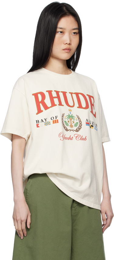 T-shirt Rhude Rhude 'Bay Of Angels Yacht' T-Shirt Beige | RHPS25TT01012, 1