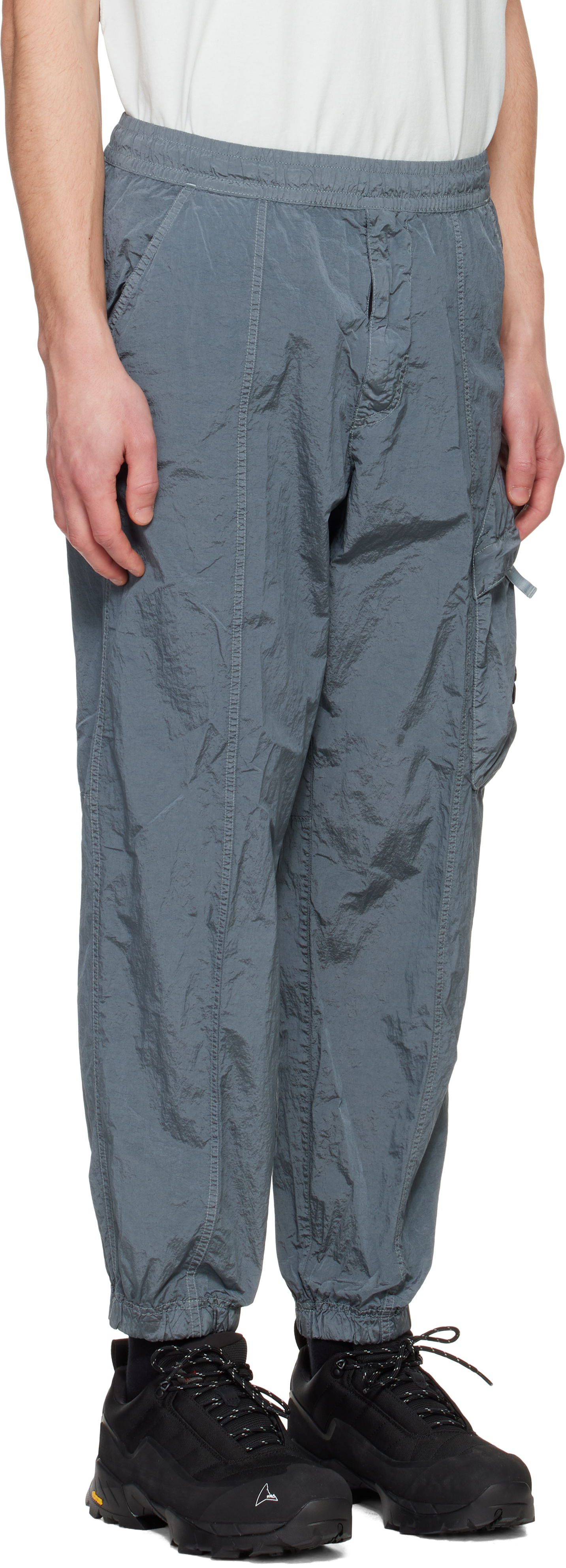 Cargo byxor Stone Island Stone Island Regenerated Nylon Metal ECONYL Cargo Pants Grå | K1S15 3100006 S0019, 1