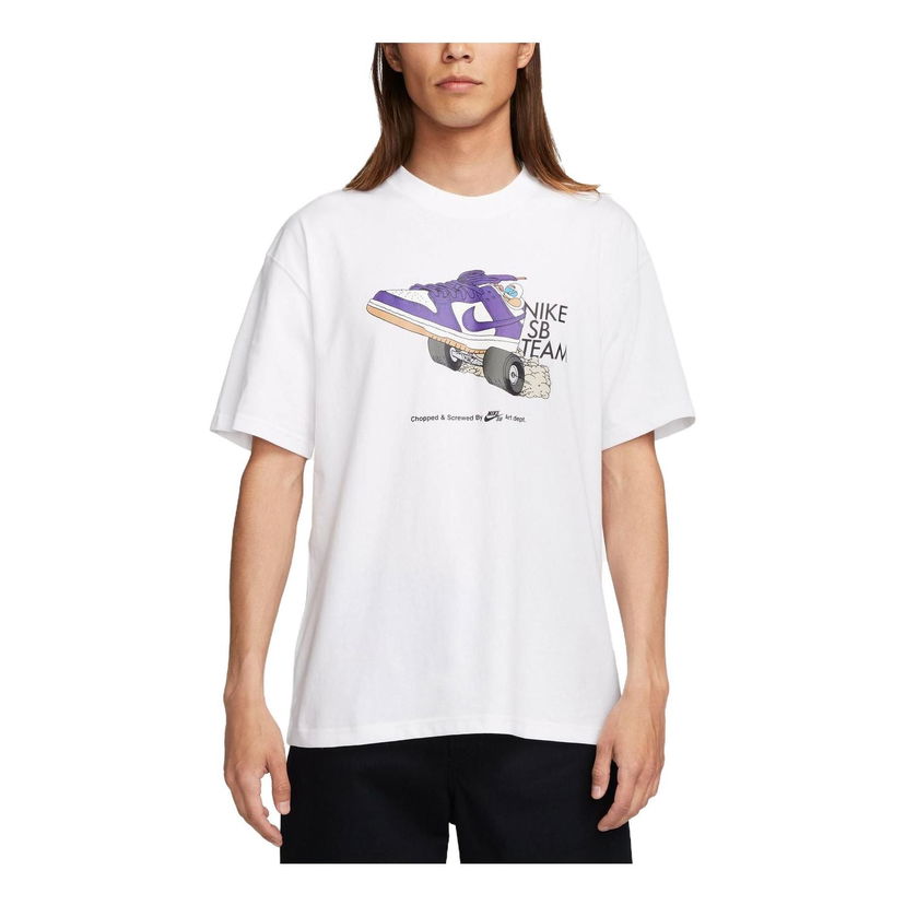 T-shirt Nike SB Team Graphic T-Shirt Vit | FJ1138-100