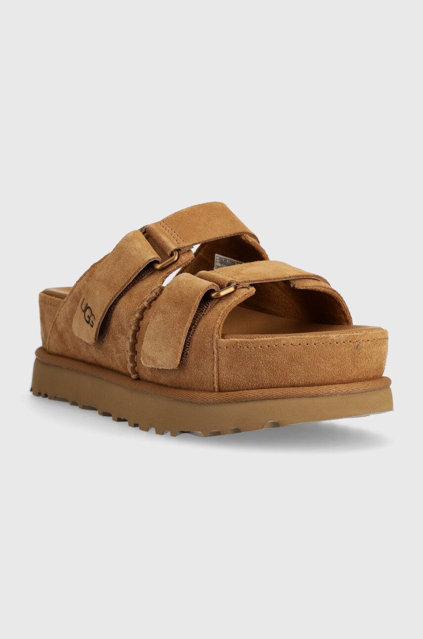 Sneakers och skor UGG Goldenstar Hi Suede Platform Slides Brun | 1155458-CHE, 1
