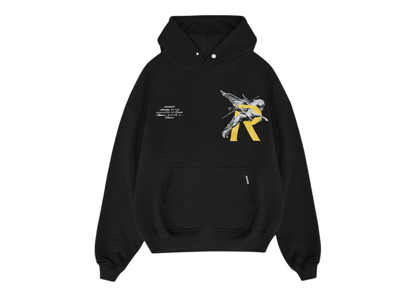 Sweatshirt Represent Clo Represent Giants Hoodie Jet Black Svart | MH4021-01