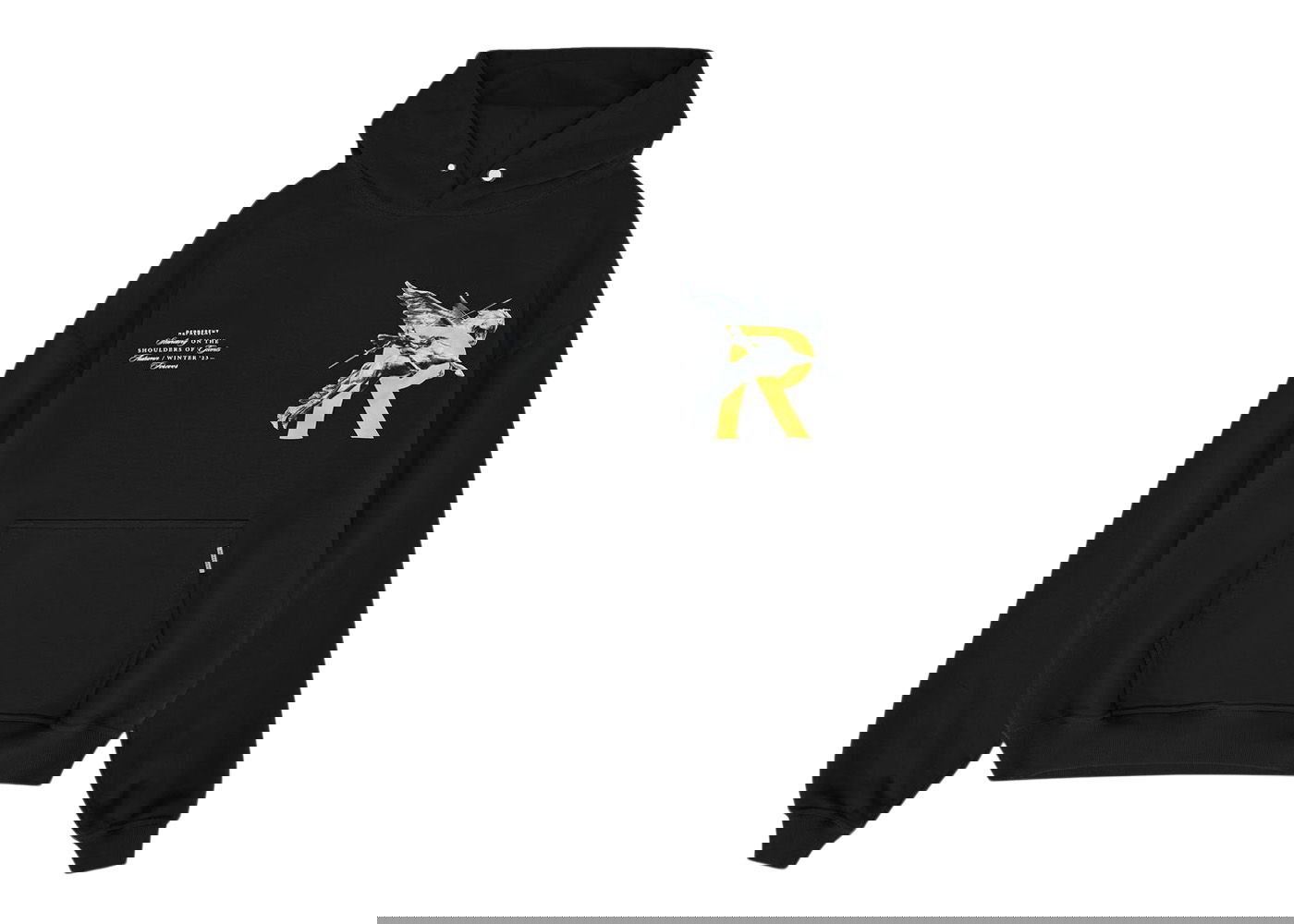 Sweatshirt Represent Clo Represent Giants Hoodie Jet Black Svart | MH4021-01, 0