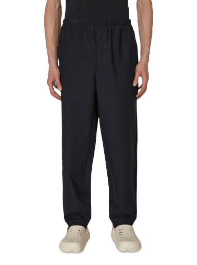 Byxor Comme des Garçons Wool Gabardine Trousers Mörkblå | FJ-P008-W22 2