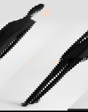 Jacka Dolce & Gabbana Dolce & Gabbana Sicilia Single-Breasted Pinstripe Jacket Svart | G2VO4TFRMD4S8051, 2