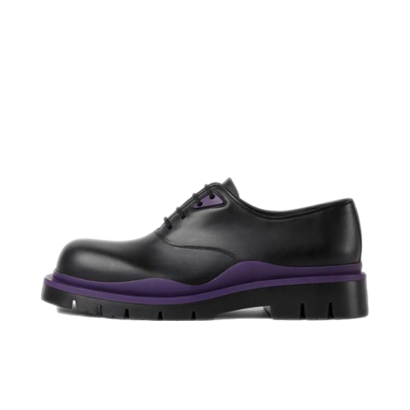 Sneakers och skor Bottega Veneta Tire Lace Up Leather Shoe Svart | 667073VBS501395