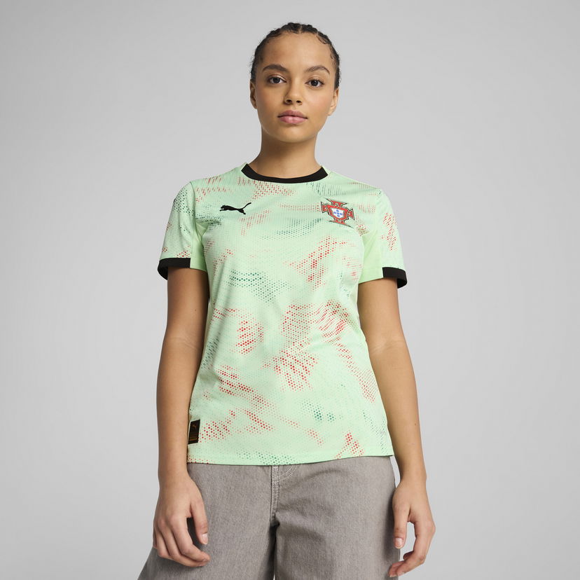 Jersey Puma Portugal Women's 2025 Away T-Shirt Grön | 779211_05