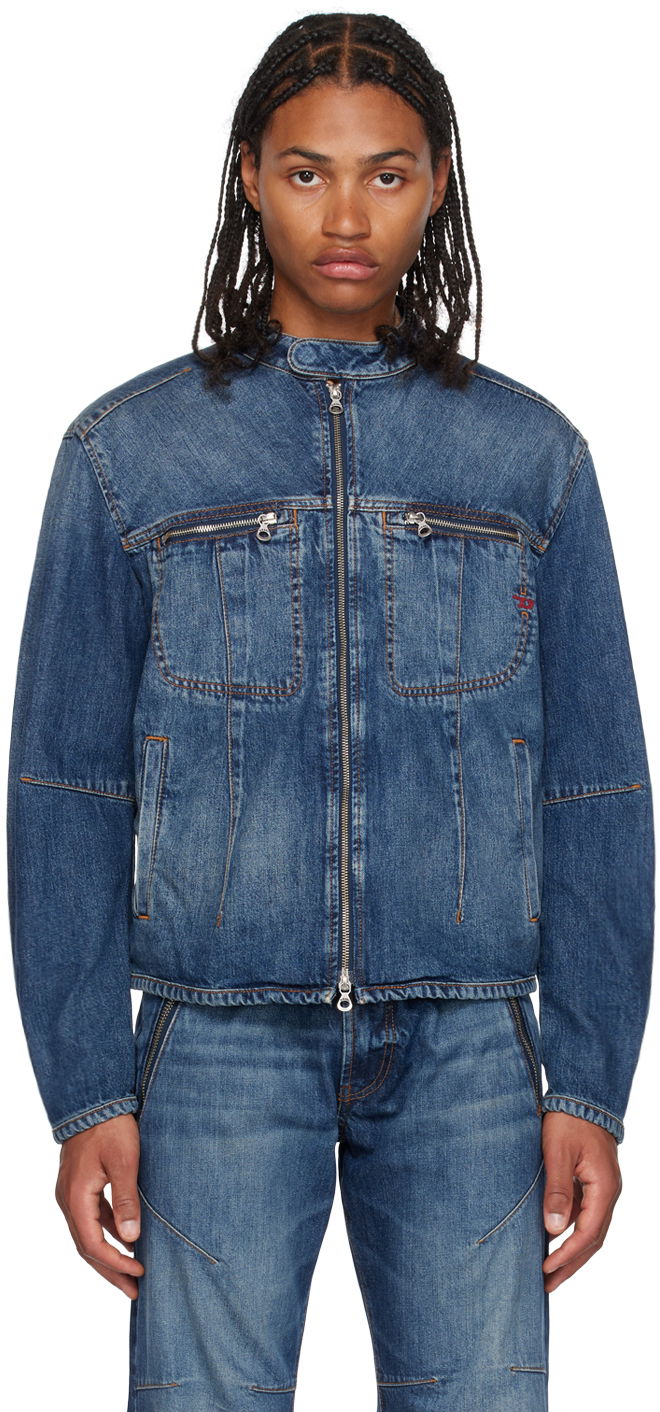 Jacka Diesel D-Barcy-Bk-S Denim Jacket Blå | A108280HJAW01, 0