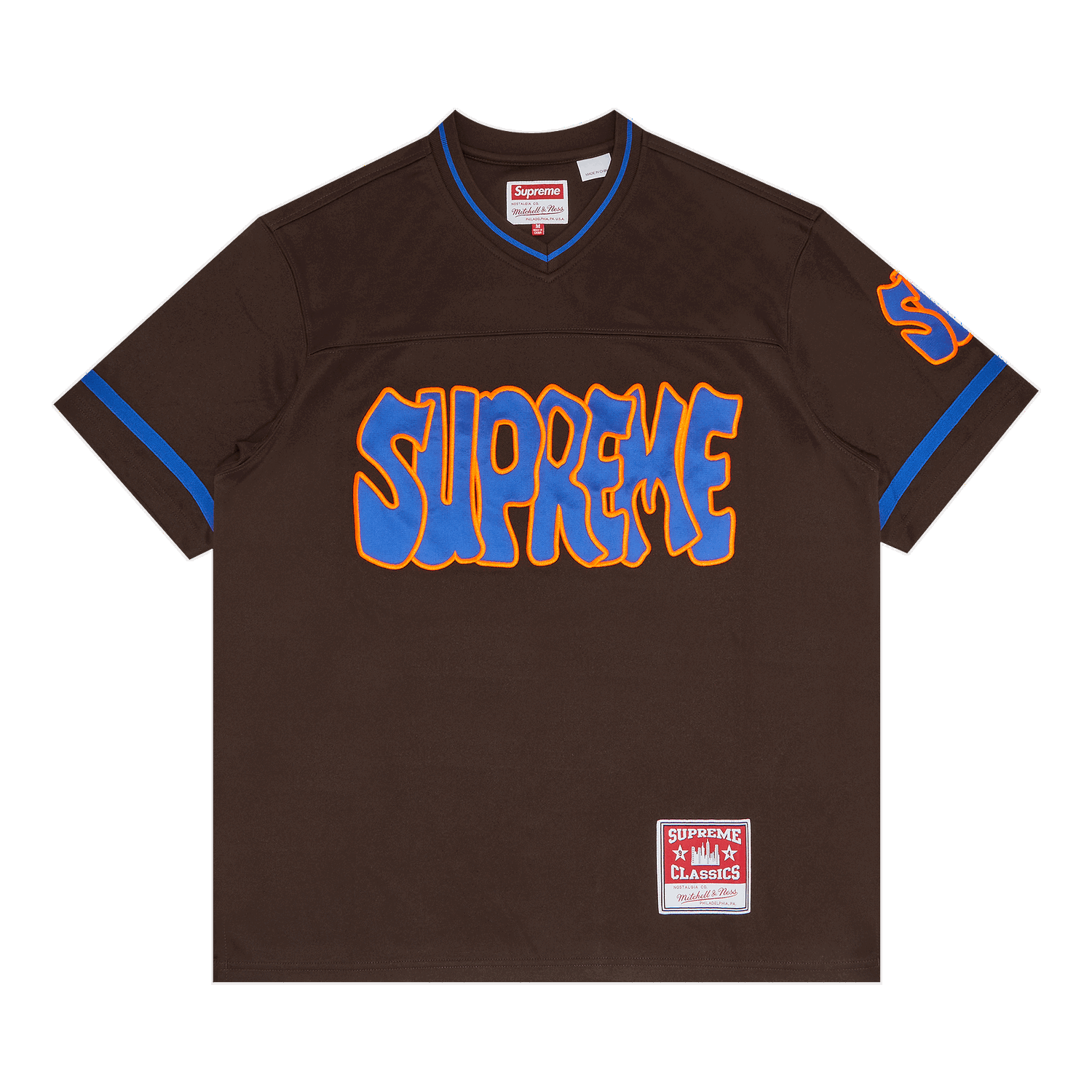 Jersey Supreme Mitchell & Ness x Football Jersey Brun | FW22KN16 BROWN, 0