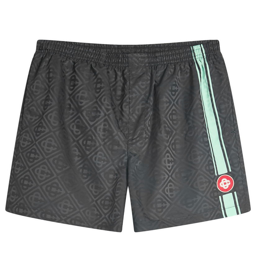 Badkläder Casablanca Casablanca Jacquard Swim Shorts, Size Small Svart | MPF25-TR-224-02