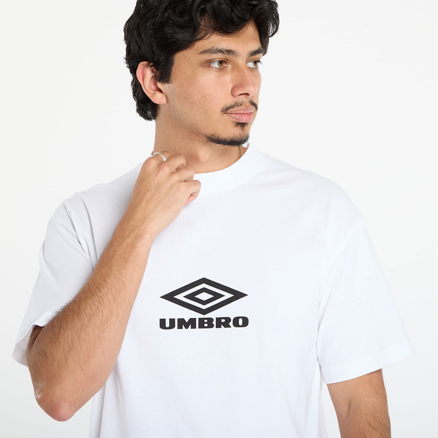 T-shirt Umbro Basic Crew Neck Short-Sleeve T-Shirt Vit | UBMW0408JY125 WTH0001, 1
