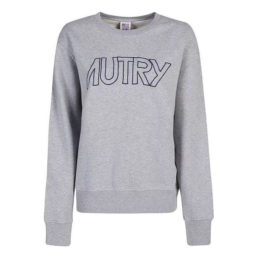 Sweatshirt Autry Logo Grey Sweatshirt Grå | SWIW408M-E57260