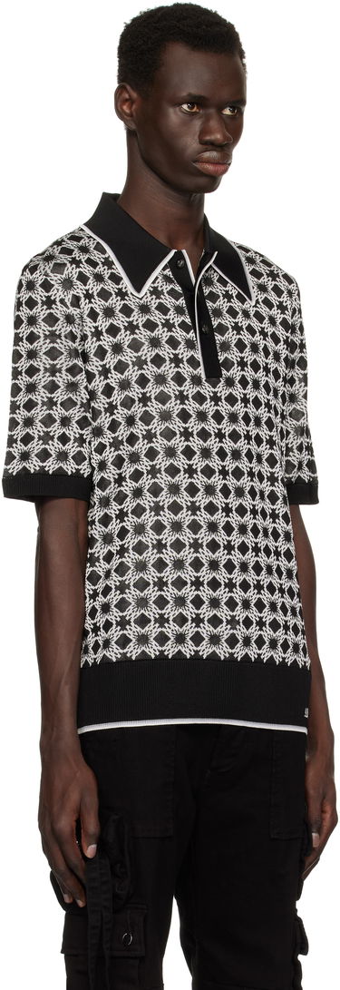 Polotröja AMIRI Amiri MA Quad Polo Svart | AMKNPO1058, 1