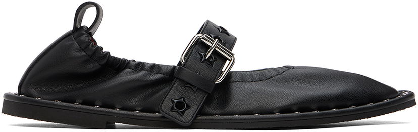 Sneakers och skor Stella McCartney Stella McCartney Star-Studded Ballerina Flats Svart | 810429W1IL0