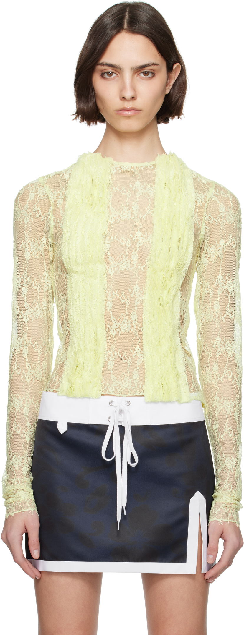 Linne Collina Strada Collina Strada Dandelion Lace Top Gul | XX3074