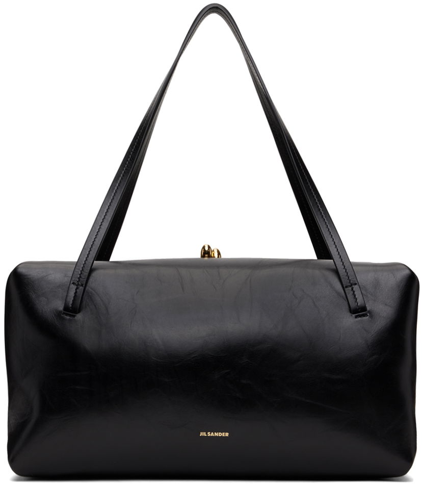 Axelväska Jil Sander Pillow Handle Leather Shoulder Bag Svart | J08WD0065_P5636