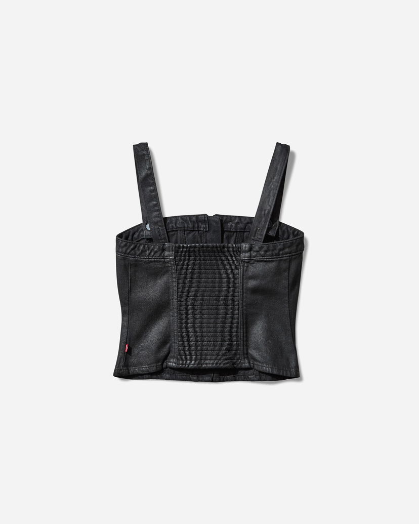 Crop top Levi's Sculpted Bustier Top Svart | 001W4 0004