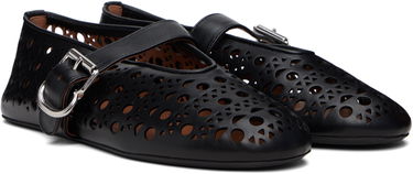 Skovård Alaïa ALAÏA Vienne Laser Cut Ballerina Flats Vit | AA3A029CK216, 3