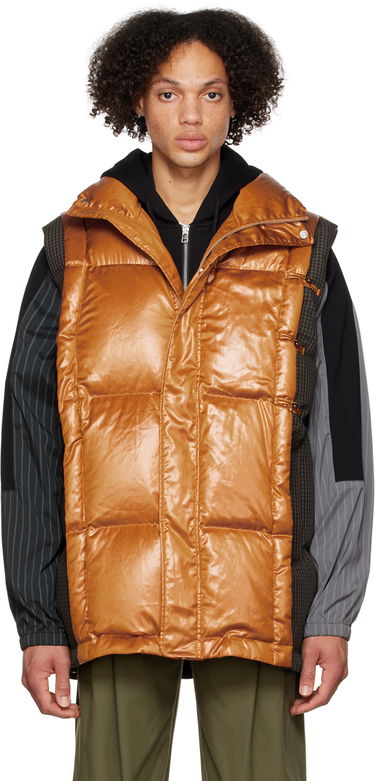 Väst Feng Chen Wang Feng Chen Wang Deconstructed Down Vest Brun | FUF14VS04, 0