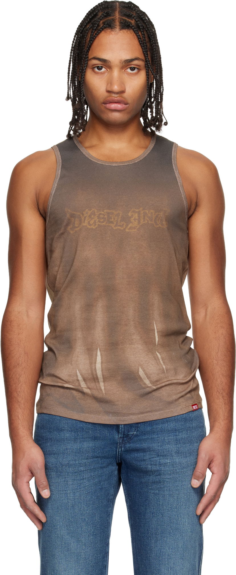 Linne Diesel T-Lifty-Show Tank Top Brun | A21618-0WICL-7EUA
