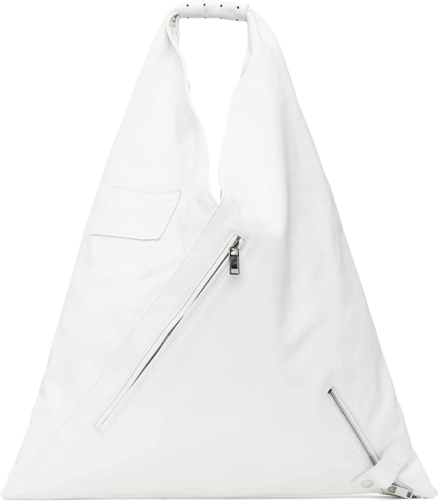 Handväska Maison Margiela MM6 Maison Margiela Classic Medium Triangle Tote Bag Vit | S54WD0039 P8429, 0