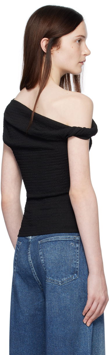 Linne rag & bone rag & bone Lou Off Shoulder Blouse Svart | WAC24HT032TM32, 2