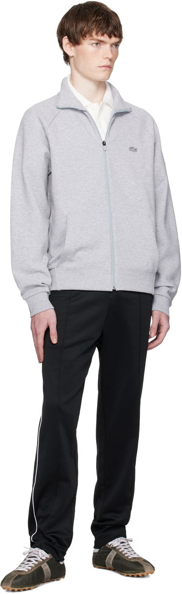 Sweatshirt Lacoste Lacoste Double Faced Jersey Zip-Up Sweatshirt Grå | SH9559_CCA, 3