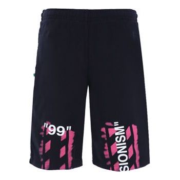 Shorts Off-White Virgil Abloh Diag Stencil Sweatshorts Svart | OMCI006R190030151028, 0
