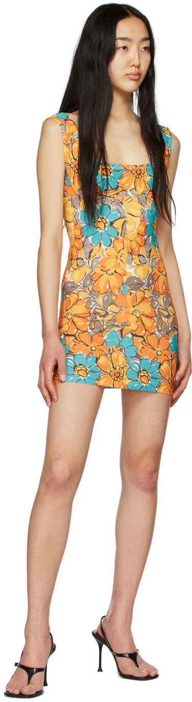 Klä Miaou Miaou Vivi Floral Mini Dress Flerfärgad | 5022-CL-PFO-SCR, 3