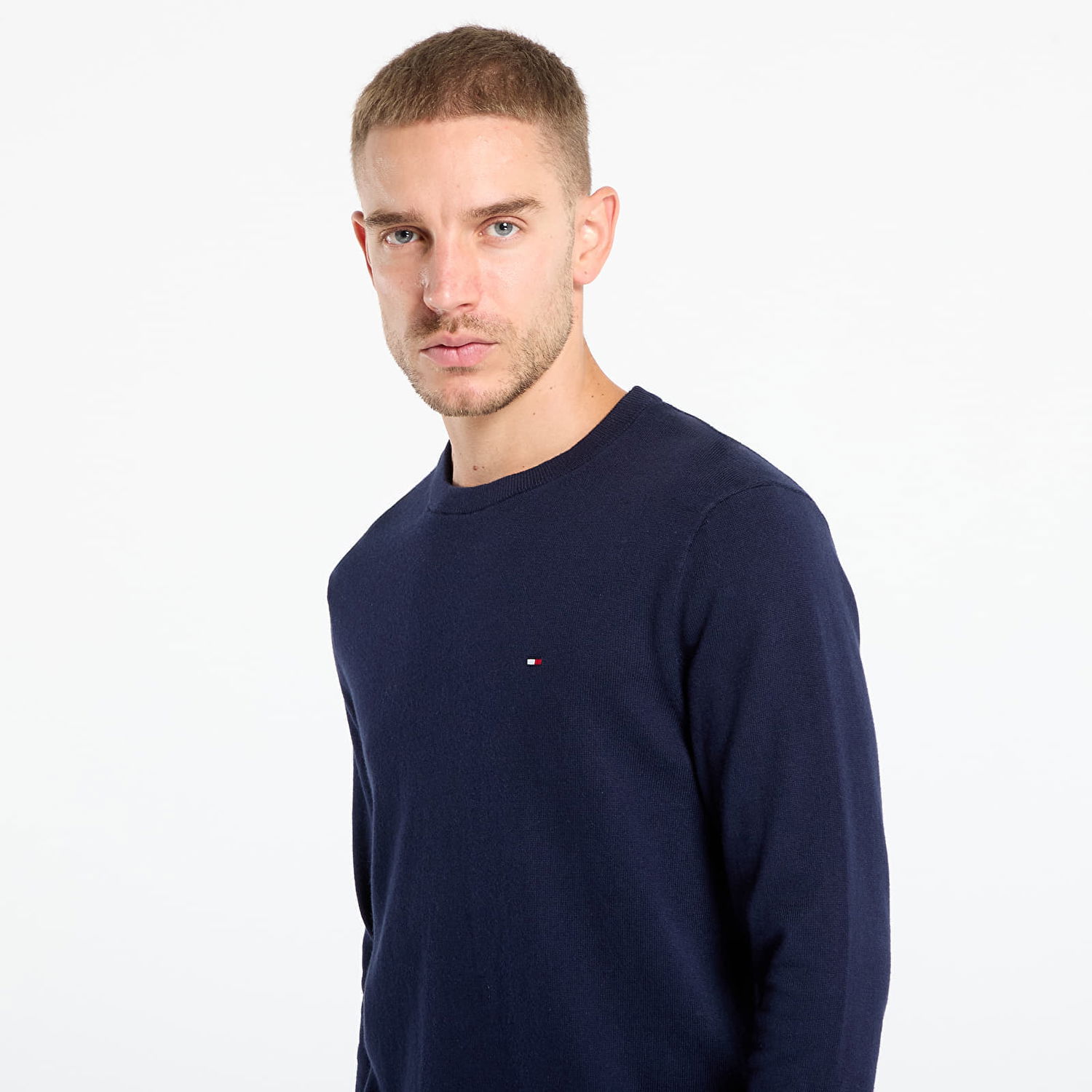 Sweater Tommy Hilfiger Tommy Hilfiger Pima Cotton Cashmere Crew Neck Sweater Mörkblå | MW0MW28046 DW5, 1