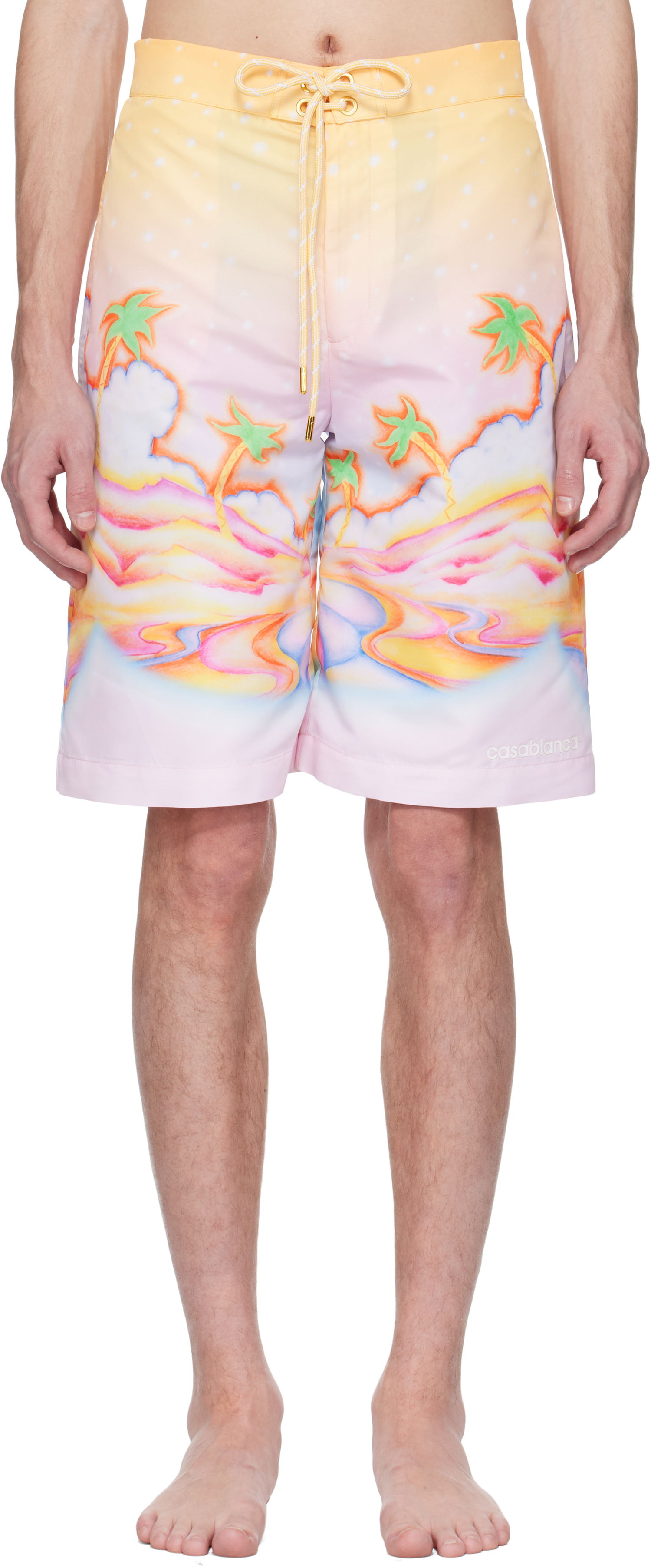 Badkläder Casablanca Casablanca Psychedelic Nirvana Swim Shorts Flerfärgad | MS25-SWM-049-01, 0