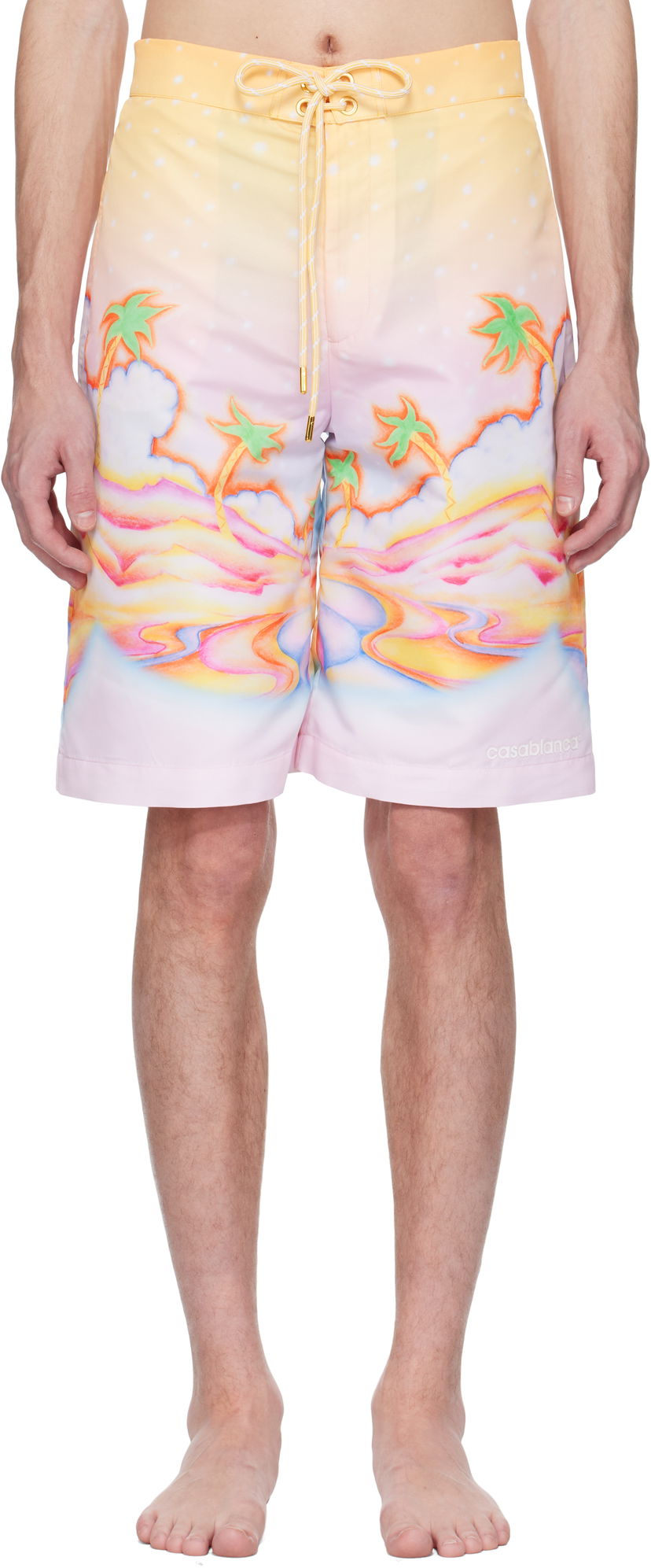Badkläder Casablanca Casablanca Psychedelic Nirvana Swim Shorts Flerfärgad | MS25-SWM-049-01