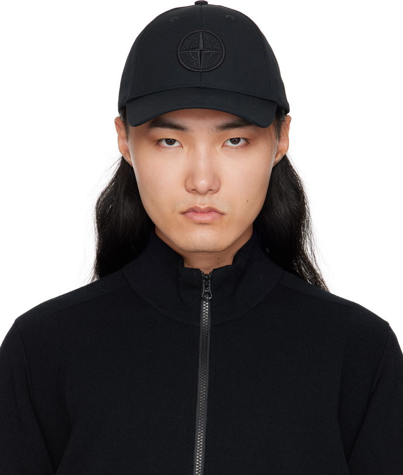 Keps Stone Island Stone Island Cotton Reps Cap Svart | S15 9100013 S0248