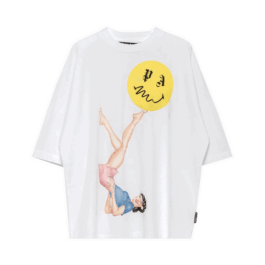 T-shirt Palm Angels Juggler Pin Up Logo T-Shirt Gul | PMAA041R21JER0020130, 0