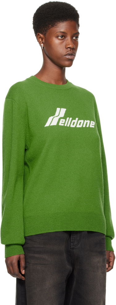 Sweater We11done Jacquard Sweater Grön | WD-KT0-24-605-U-OV, 1