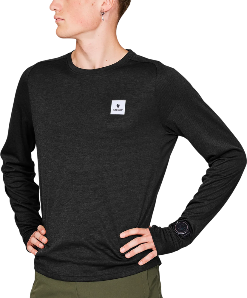 T-shirt Saysky Saysky Flow Long Sleeve T-Shirt Svart | mmrls60c9001