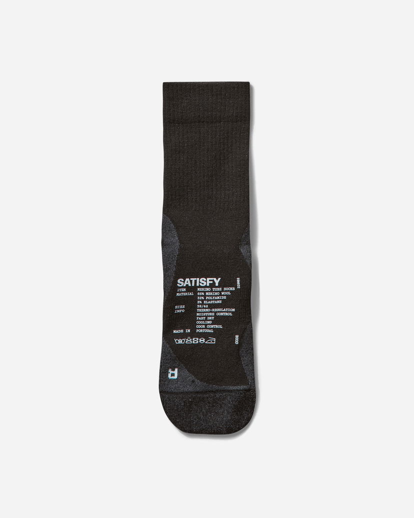 Strumpor Satisfy Merino Tube Socks Svart | 32002 BK