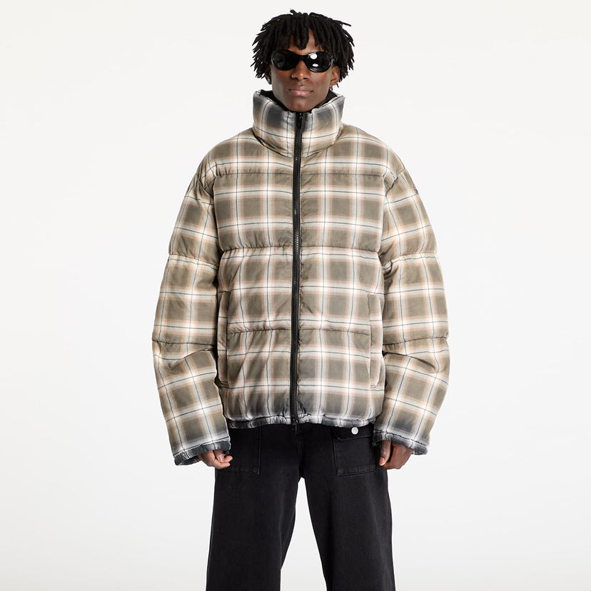 Pufferjacka Diesel Diesel W-Ravell Check Puffer Jacket Beige | A14514_0PITJ Black/ Violet